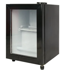 1% Free Spare Parts SC-45 extra Handle CBsingle Transparent Glass Door Wine Cooler with Freezer Box