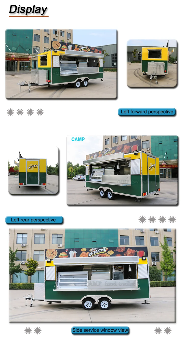 Fully Equipped Food Trailer With Full Kitchen Equipments Food Truck
