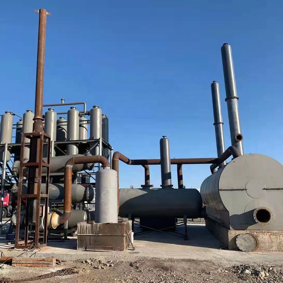 Полностью автоматическая непрерывная вакуумная система, необработанные нефтяные отходы, шины для дизельного перерабатывающего аппарата для дистилляции