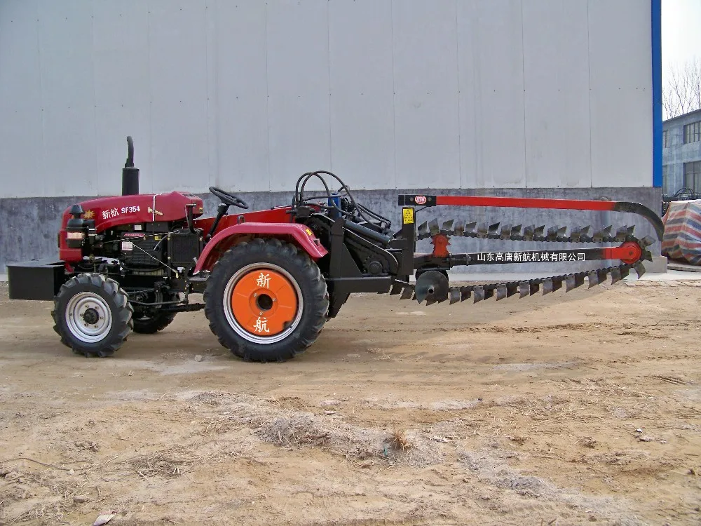 Ditching Device Two-wheel Drive Deep Soil Ditcher Trencher