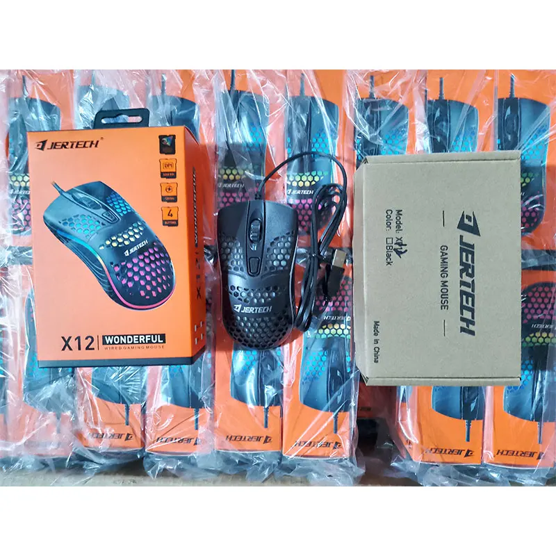 JERTECH XP12 Gaming Mouse - 3600dpi, Lightweight, and Backlit