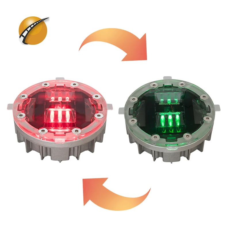 Factory Selling Solar Power amber Warning Light/Traffic Yellow Flashing Light/Solar Driveway Marker Light