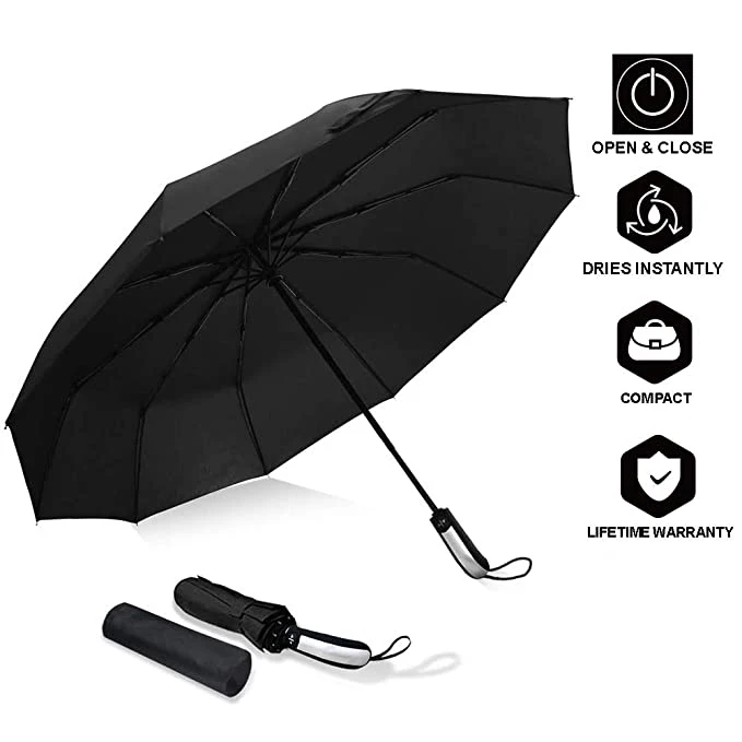 Automatic Switch Travel Umbrella Logo Custom Advertising Umbrella Auto