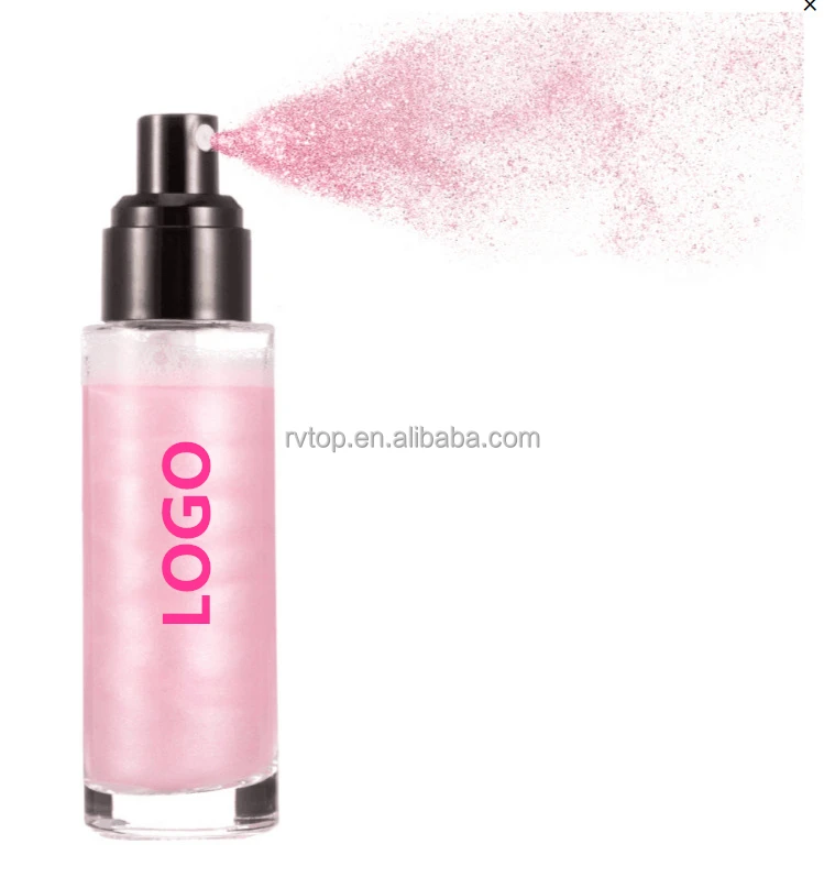 Новое высокое качество мерцание 4 вида цветов, жидкое косметическое средство, 120 мл тела и косметическое средство для лица, спрей без логотипа