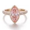 Bague en argent 925 avec diamant de laboratoire