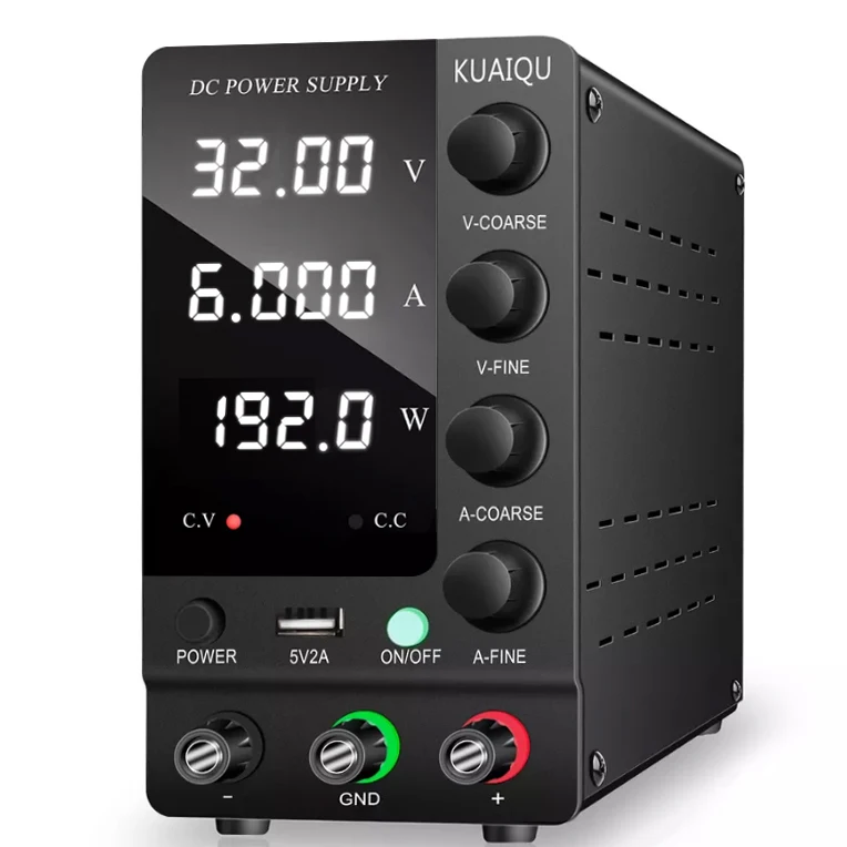 32V/6A Adjustable DC Power Supply - Precision & Reliability