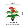 12 heads, 3 flowers, Anthurium (pot not included)