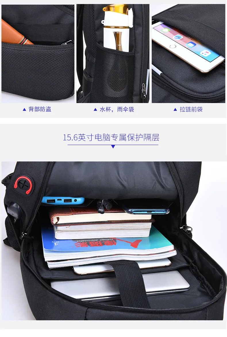 Multifunction Anti -theft Laptop Backpack Usb Charging Backpack - Buy ...