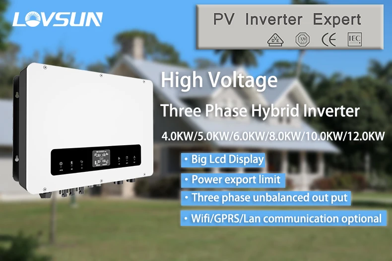 Thinkpower High Voltage Three Phase Hybrid Inverter 4Kw 5Kw 6Kw 8Kw Micro-Grid Mode Power Inverter For Home factory