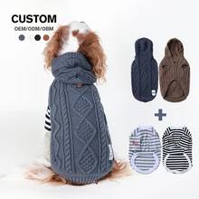 Customizable Pet Sweater New Design Dog Clothes for Winter & Summer Knit Jumper with One Piece Custom dog sweater