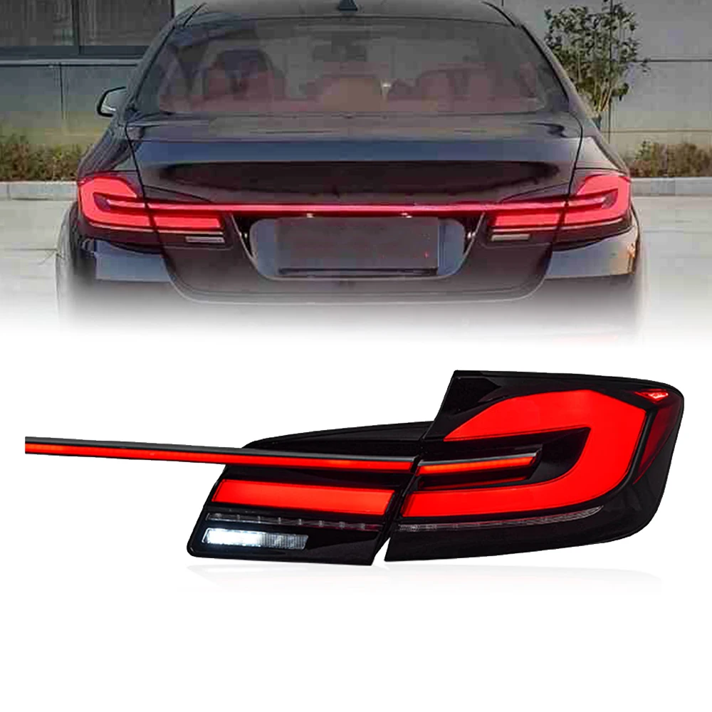 Modified LED Through Car Tail Light for bmw F10 to G30 5 Series Led Taillight with Middle Light bar 2011-2016 F10 Light