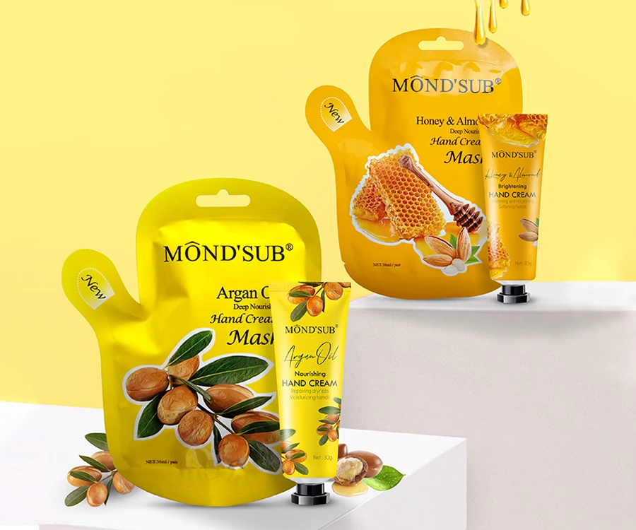 Милый органический увлажняющий отбеливающий лосьон с витамином C и логотипом на заказ, мини-фирменный крем для рук, подарочный набор