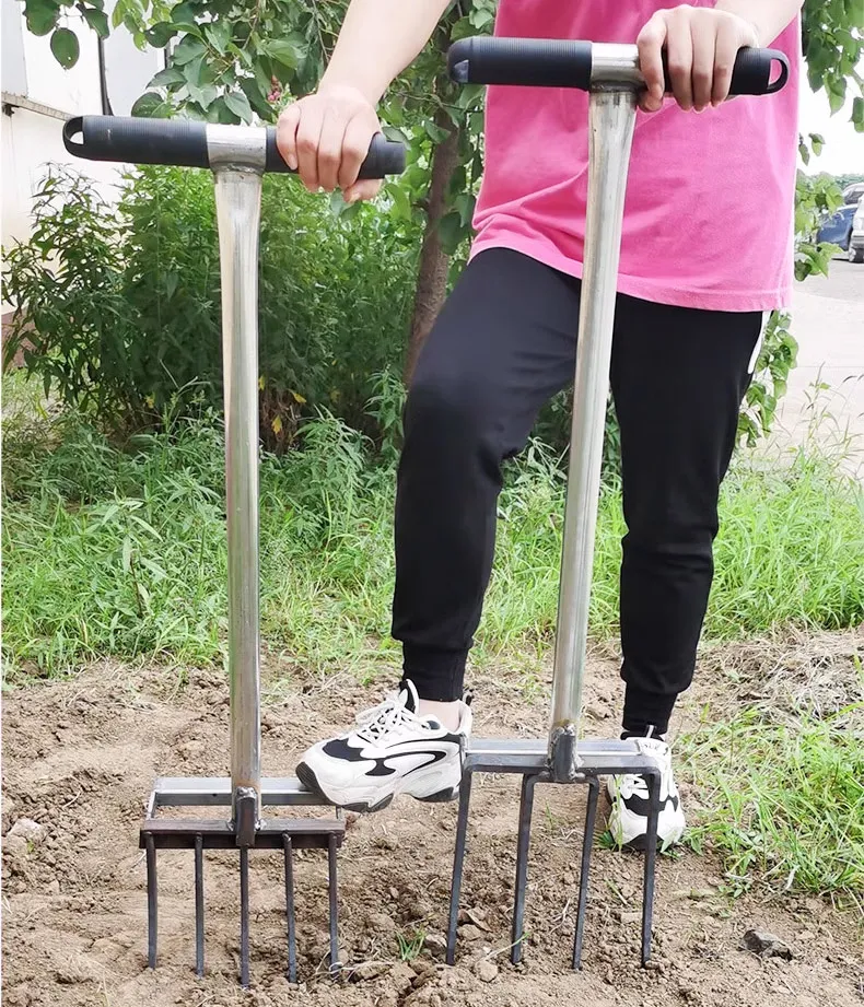 product high quality five teeth deep turning  compostable garden tools  agricultura steel fork-7