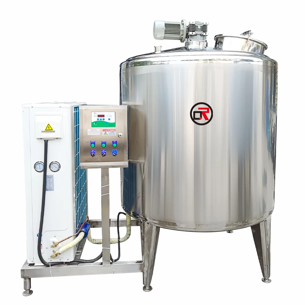 Custom Made Milk Storage Containers Milk Cooling Storage Tank 500l for Dairy Cooling
