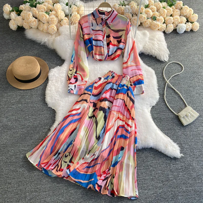 high waisted two piece dress La Femme main image 1