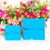 Sky blue velvet jewelry pouch