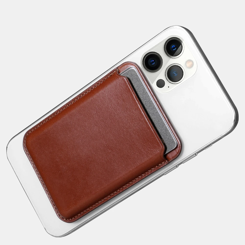 New Design Customized Credit Card Holder Business Wallet Brown Case Pocket Travel Fashion Gift for Vintage Leather Card Bag