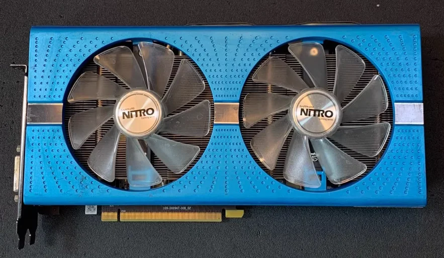 High Quality RX580 RX590 8GB GDDR5 Gaming Graphics Card 2 Fans with 256 Bit Memory Inter aperçu 3