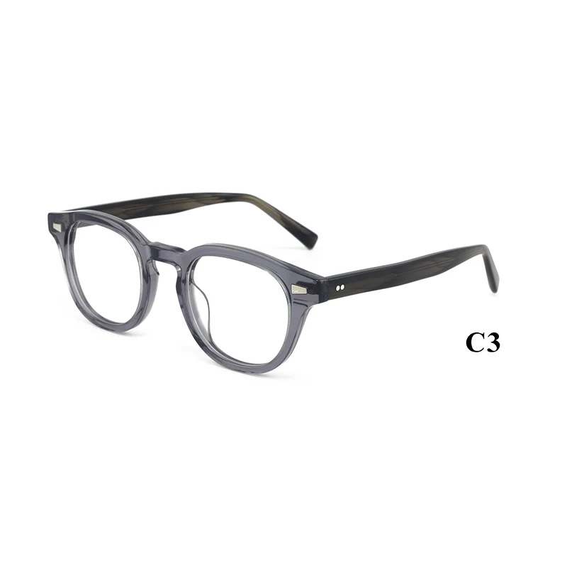Acetate Spectacles Optical Frame Special Designer Wholesale Round Shape Eyeglasses Eyewear