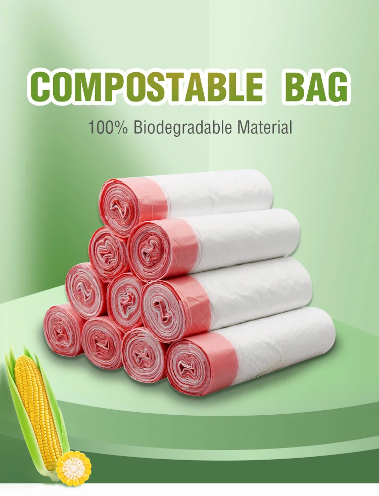 Custom Plastic Pe 13 Gallon Free Tie White Kitchen Trash Bags Multifold