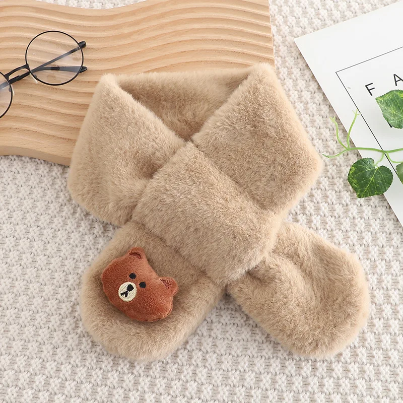 2025 Winter New Boys Fleece Scarf Hooded Long Sleeve Set Baby Warm Pants Two-Piece Clothing for Newborns