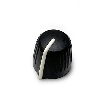 Synth Encoder Knob Color 15MM DJ Mixer DJM Audio Control Knob Ripped Grip  D Shaft Black and White