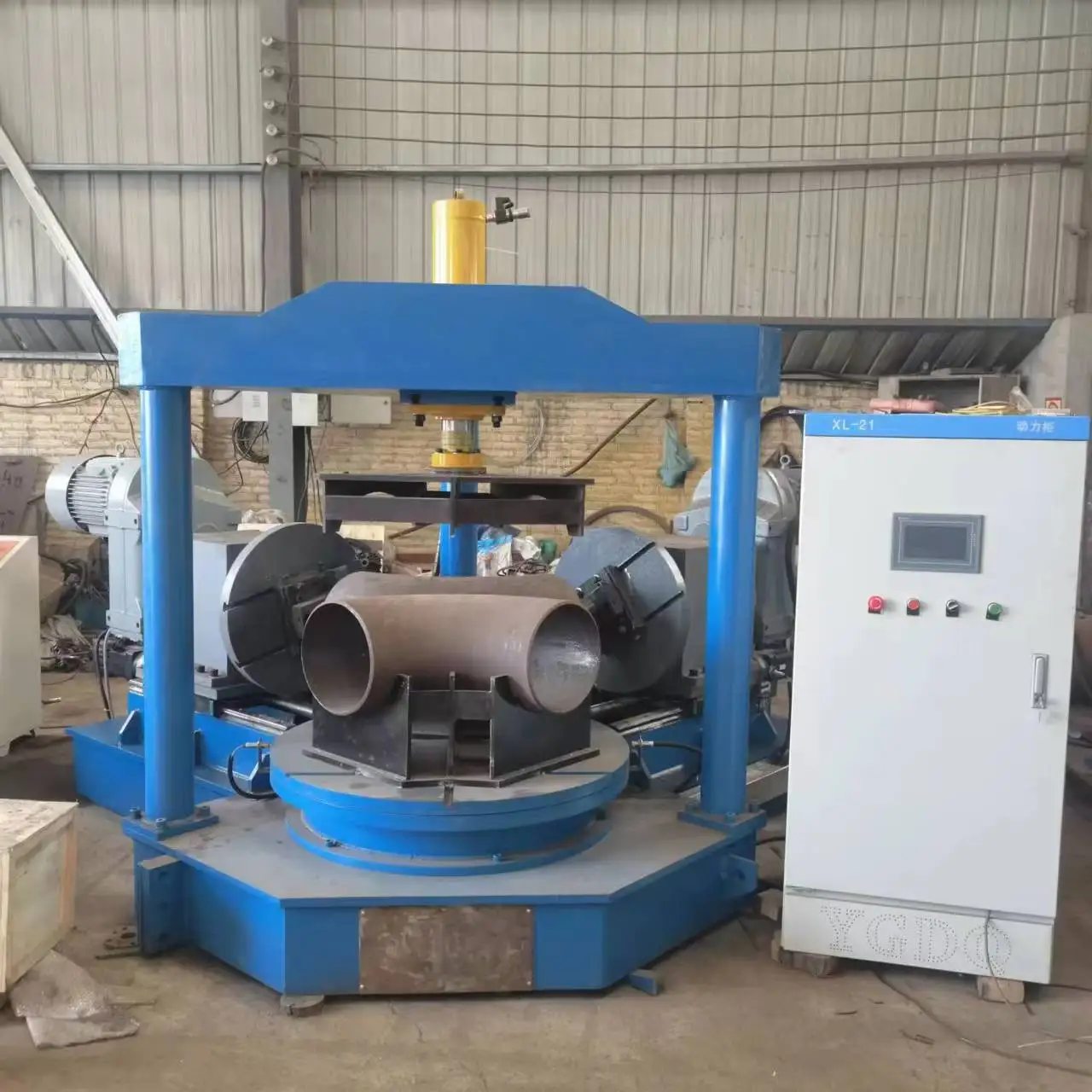 Elbow Bevelling Machine Reliable Tool for Elbow Welding Prep Elbow Pipe Fittings Equal Tee Beveling Machine