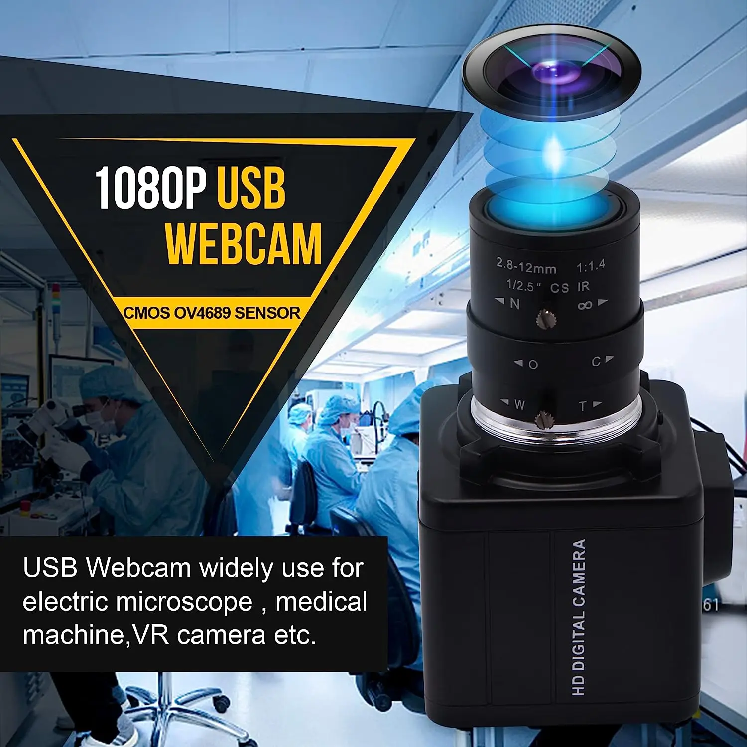 ELP 260fps USB Camera High Speed, Optical Zoom Webcam