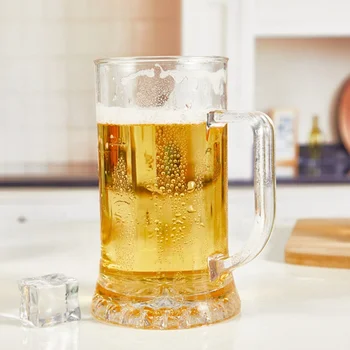 Heavy 20oz Beer Steins Frozen Beer Mugs Large Beer Glasses with Handle For Freezer Bar Beverage
