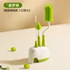 Antibacterial Senluo Green, mango antideslizante, juego de 3 piezas giratorio