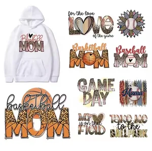 DTF Transfers Wholesale Custom Sport Mom Designs Logo Printing Plastisol Ready to Press Heat Transfer Label for T Shirts Clothes