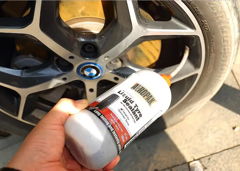 What is Anti Tire Puncture Liquid? Will fix a puncture in a moving car, that's the price