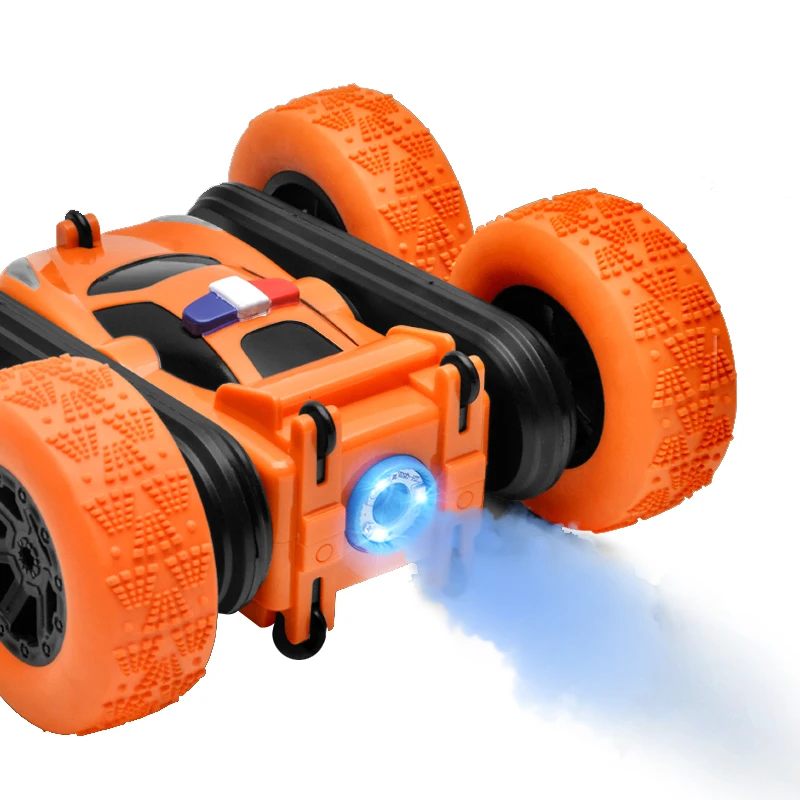 ZIGOTECH 360 Rolling Remote Control Car with Light Spray Skidding Stunt Car R/C