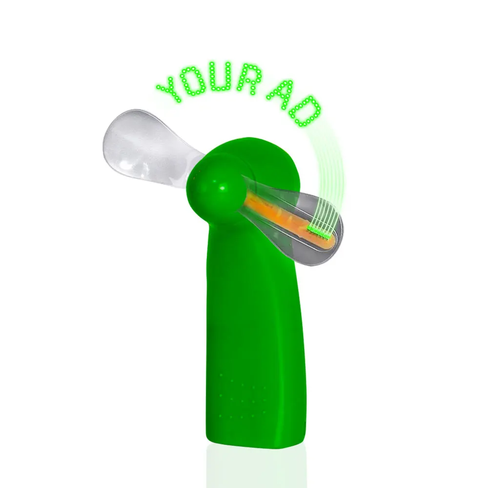 Flashing LED Text Fan Party Decoration | Portable Rechargeable Light up Display for Celebrations & Promotions