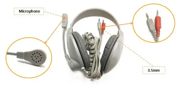 Multimedia Classroom Voice Lab Computer Headset