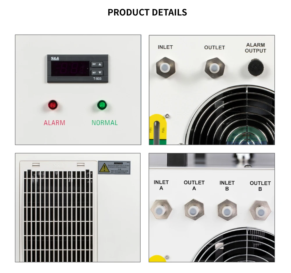 Industrial Water Cooled Chiller, Portable, CW-3000, CW-5000 - detail 16