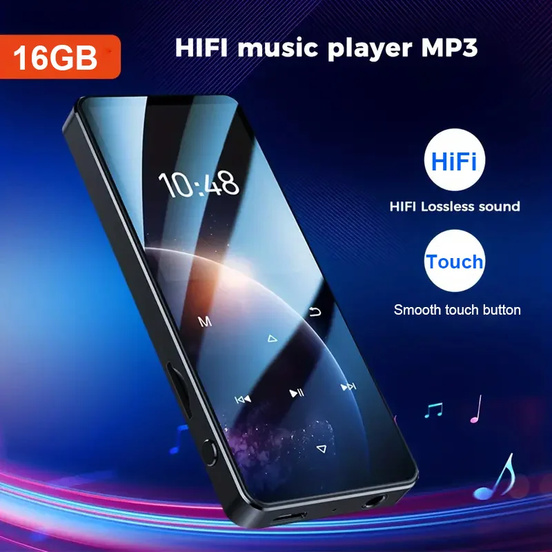 C6 1.8inch Screen Touch Button 16GB OEM Bluetooth MP3 Music Player with Speaker