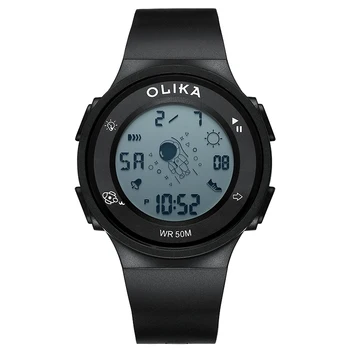 Olika Trendy Multifunctional Waterproof Digital Wristwatch for Men and Women PU Strap Sport Luxury Style MOQ 2 Pieces