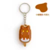 Helado de chocolate con forma de gatito.