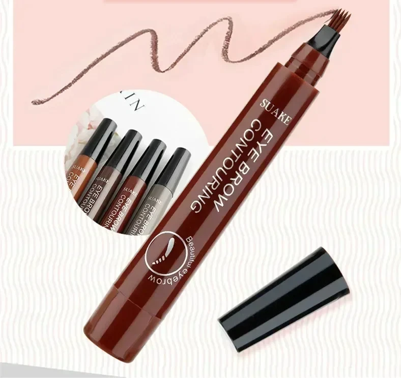 4 Point Eyebrow Pencil Makeup for women Waterproof Liquid Eyebrow Pen Makeup Eyebrow Pencil Microblade Cosmetics Durable