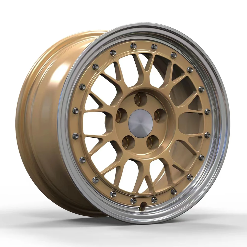 Custom Concave Champagne Gold 1 Piece Monoblock 15-24Inch Forged Car Alloy Wheels 15 Inch Rims 5x100 for Subaru