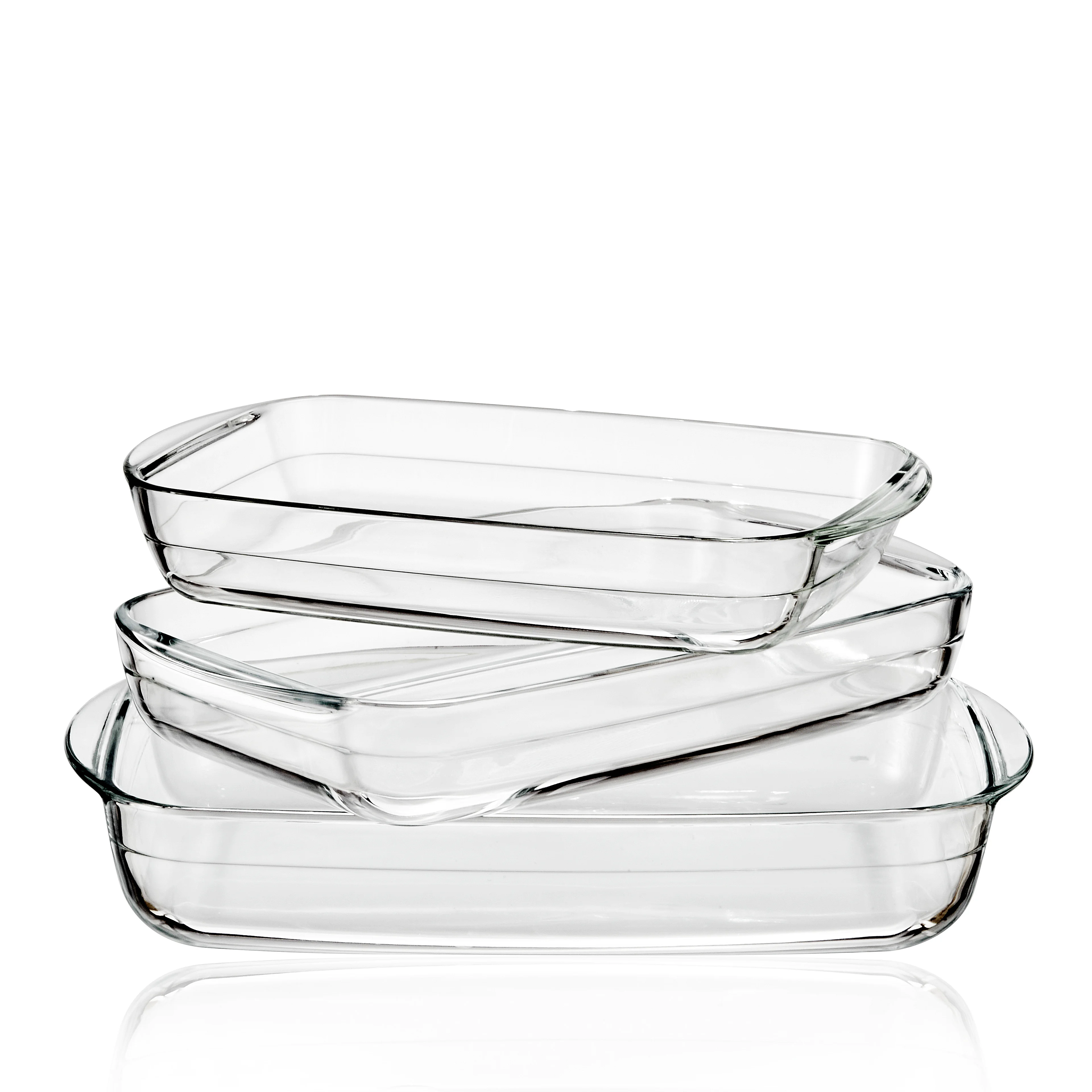 Linuo Non Stick Cookware Baking Accessories Glass Baking Pans Dishes for Kitchen