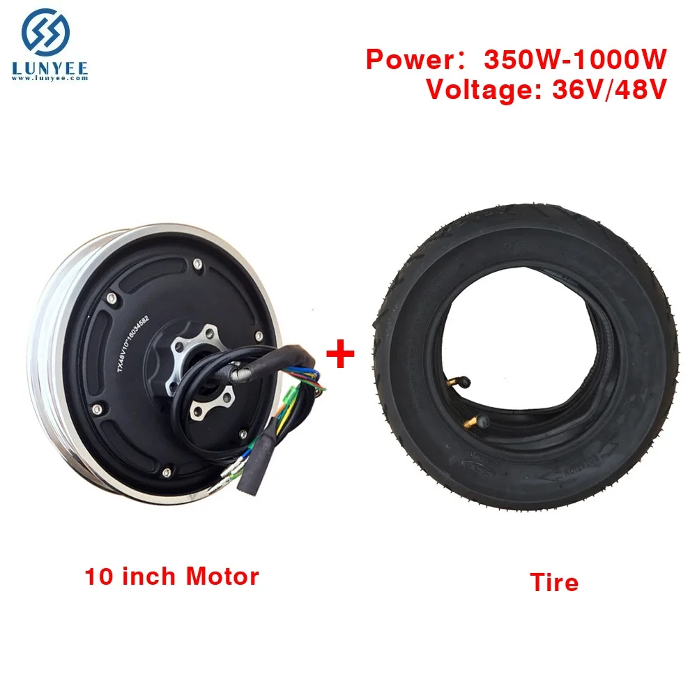 Diskon besar 10 inci efisiensi Hub roda Kit Motor skuter elektrik Hub Motor  Kit Untuk sepeda dengan pengontrol