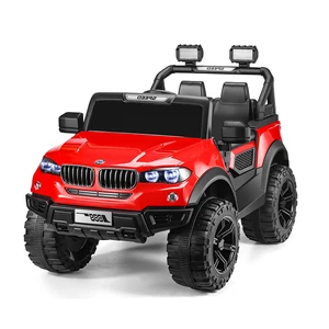 Dual Drive Electric 12V Battery Powered Ride-on Truck Plastic Off-Road Motorized Toy Car for Kids & Toddlers Age 5-7 Model BR21B