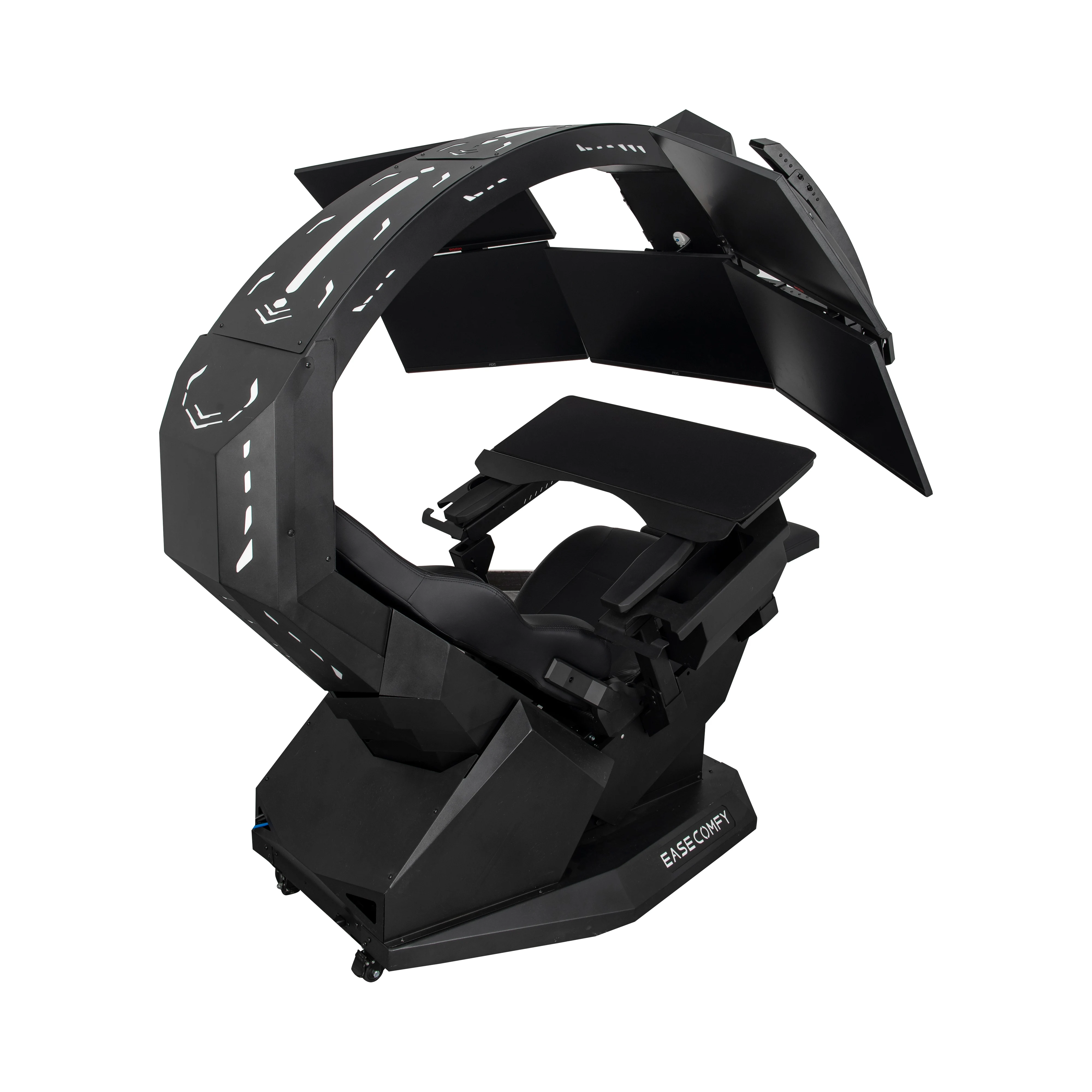 EASECOMFY T2 THRONE Workstation Chair Recline Cockpit Computer Cockpit for 3 Monitors zero Gravity Chair