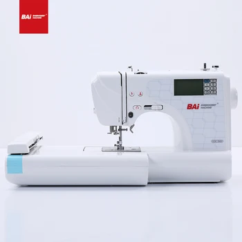 BAI automatic single needle hand 0perated chain stitch embroidery machine for home use