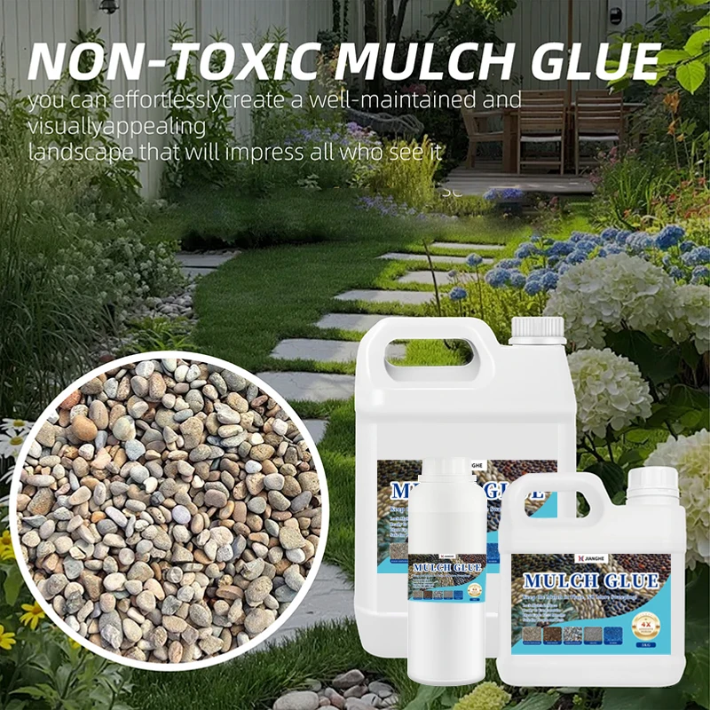 Non-Toxic Safe Fast Drying Super Adhesive Spray Strong Stabilizing Glue Rock Bond Pea Gravel Mulch Glue