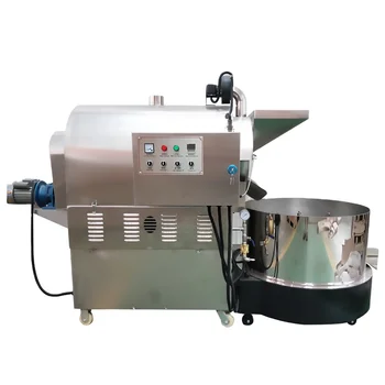 Dongyi LQ30Gx Electric Heating Roaster Small Stainless Steel Gas Roaster for Peanuts Sunflower Seeds 220V New Snack Machine