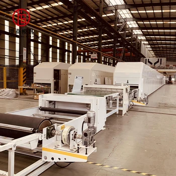 Production machinery line for making modified clay material tile, flexible tile, MCM soft stone tile