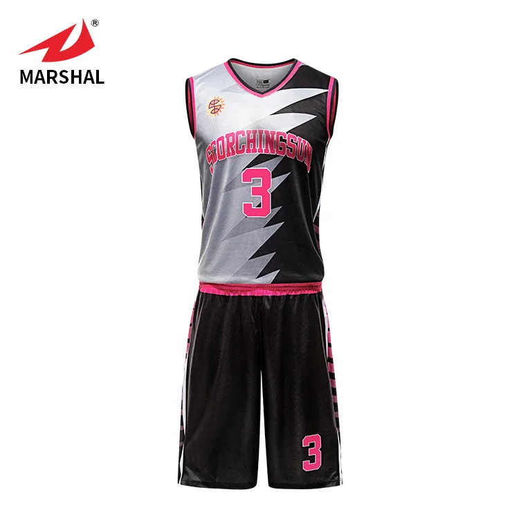 2020 New Design Sublimated Basketball Jerseys Uniforms Design Customize Color Sports Basketball Wear
